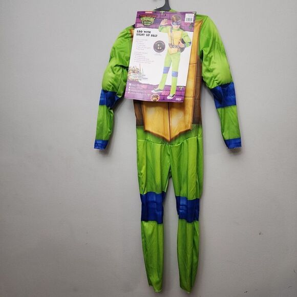 Teenage Mutant Ninja Turtles Mutant Mayhem Leo Kids Costume Dress Up 10-12 Large - Picture 3 of 9
